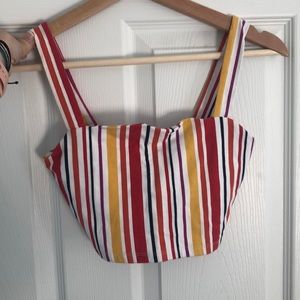 Striped crop top